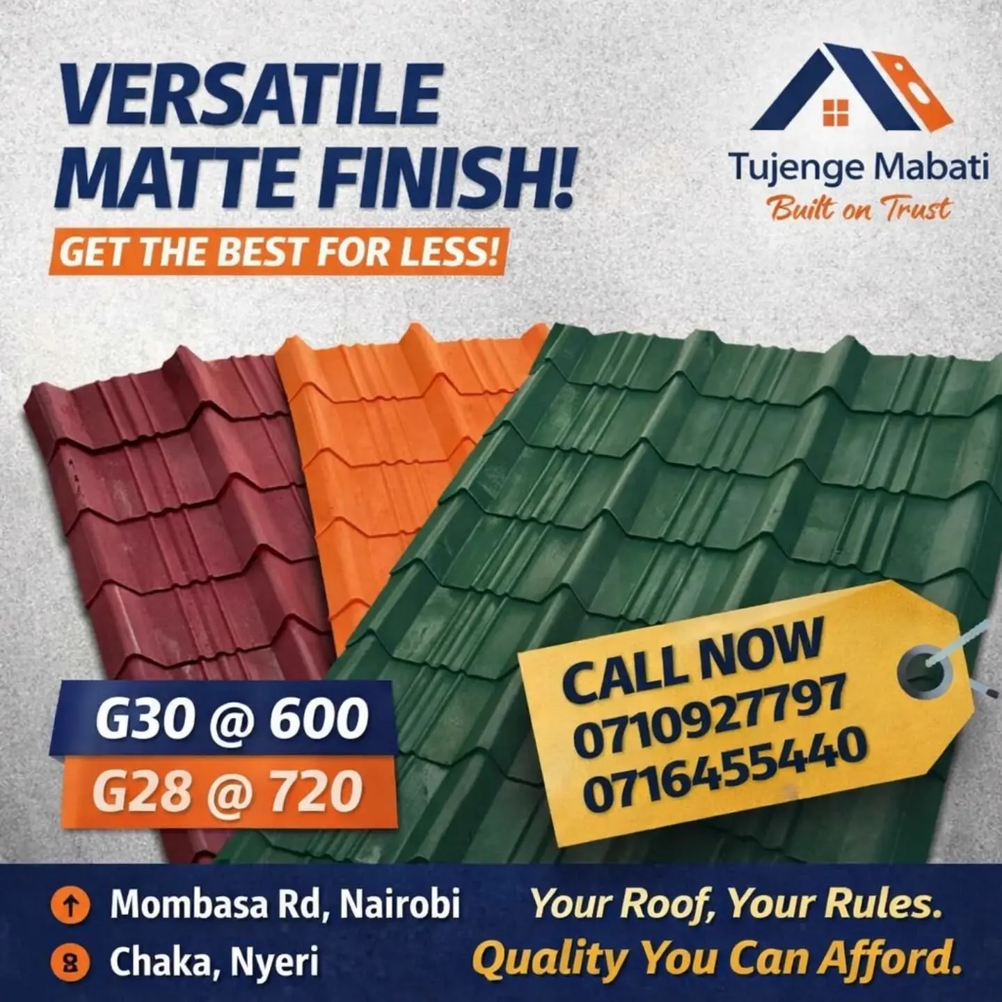 Tujenge mabati factory 